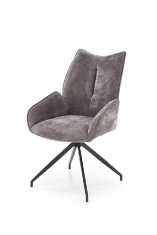 Стул HALMAR K553 серый/черный, поворотный