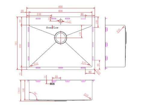 Мойка ZORG ZRN 5065 PREMIUM PVD Gunblack