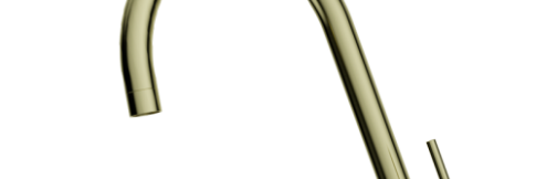 Смеситель для кухни Omoikiri Shinagawa Slim LG светлое золото