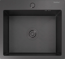 Кухонная мойка из нержавеющей стали GRANFEST METAL 5045 PVD графит