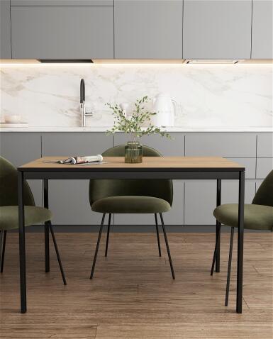 Стол ВВР Брайтон дуб крафт золотой/черный