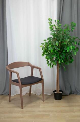 Стул Sheffilton SHT-S202 черный/коричневый