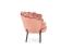 Кресло HALMAR ANGELO розовый/черный
