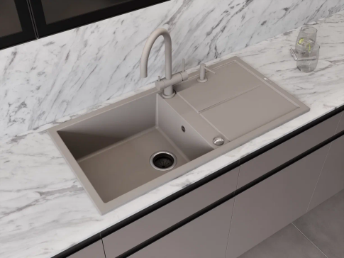 Смеситель для кухни Omoikiri Yamada P GR leningrad grey