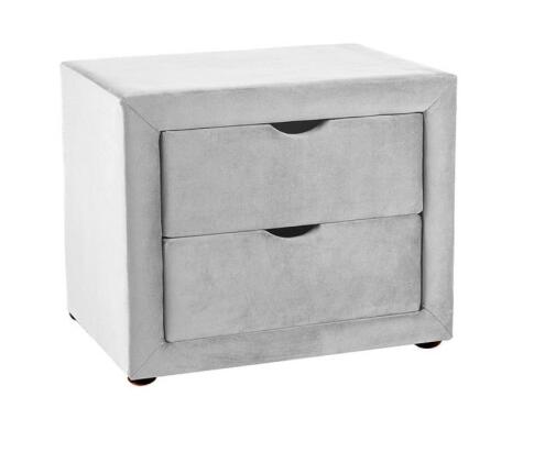 Тумба прикроватная SIGNAL ET-002 Velvet Bluvel 03 светло-серый