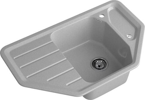 Кухонная мойка GRANFEST CORNER C-800E серый