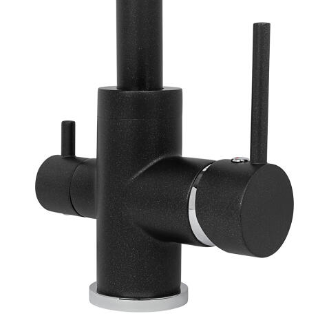 Смеситель AQUASANITA Akvaduo 2663 L 601 black metallic