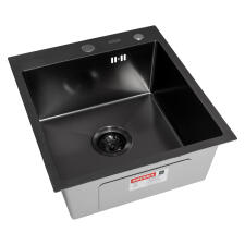 Мойка ARFEKA ECO AR 450*500 BLACK PVD NANO DECOR Мойка ARFEKA ECO AR 450*500 BLACK PVD NANO DECOR
