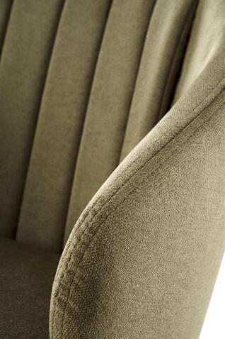 Стул HALMAR K533 оливковый/черный, поворотный