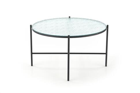 Стол журнальный HALMAR ROSALIA бесцветный/черный, 70/41