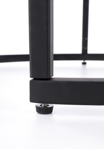 Комплект HALMAR OREO (2 стола журнальных) ореховый/черный