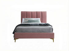 Кровать SIGNAL MIRAGE Velvet tap. 185 античный розовый/золотой, 90/200