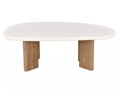 Стол журнальный SIGNAL ALPEN экрю/дуб 130/80