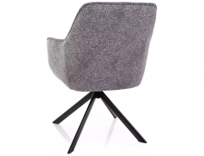 Стул SIGNAL NOTTI Leo 07 серый/черный, поворотный