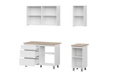 Кухонный гарнитур NN Мебель "Денвер" (1,6м) Серия 2 SAFE Белый/Дуб Сонома