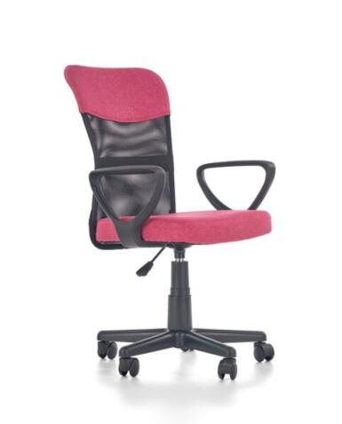 Кресло компьютерное HALMAR TIMMY розовый/черный