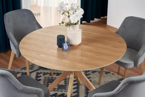 Стол обеденный HALMAR NICOLAS дуб натуральный/дуб натуральный 120