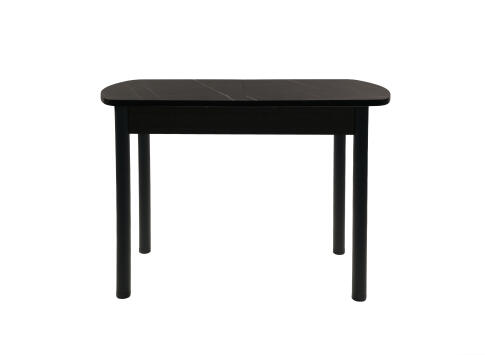 Стол ВВР Раздвижной пластиковый Черный Тунис/Прямое черный, 110-150/70