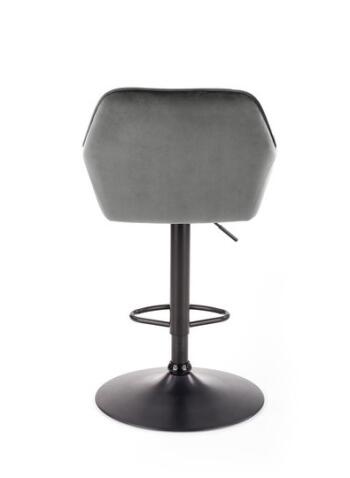 Стул барный HALMAR H103 серый/черный