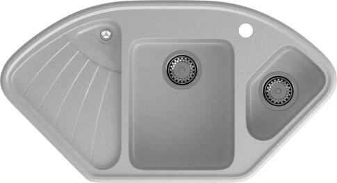 Кухонная мойка GRANFEST CORNER C-1040E серый