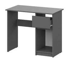 Стол письменный NN Мебель (МС Денвер К) Графит серый 0,9 м