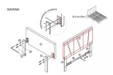 Кровать SIGNAL SAVANA Velvet Bluvel 28 бежевый, 140/200