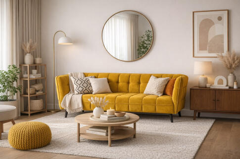 Диван SIGNAL CASTELLO 3 Velvet Bluvel 68 карри/венге