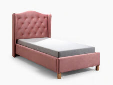 Кровать SIGNAL ASPEN Velvet Bluvel 52 античный розовый/дуб 90/200