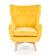 Кресло HALMAR MARVEL желтый/натуральный