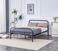 Кровать HALMAR LINDA черный, 140/200