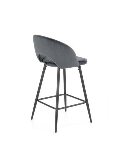 Стул барный HALMAR H96 серый/черный