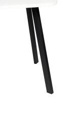 Стол ВВР Пластиковый Мрамор марквина белый/белый/черный профиль 110/70