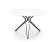 Стол обеденный HALMAR PIXEL белый/черный 120