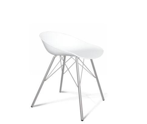 Стул Sheffilton SHT-ST19/S37 артикул СТ-211 белый/хром лак Стул Sheffilton SHT-ST19/S37 артикул СТ-211 белый/хром лак