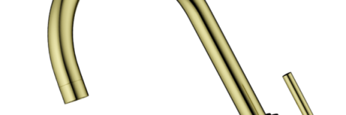 Смеситель для кухни Omoikiri Shinagawa-LG светлое золото