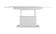Стол-трансформер HALMAR BUSETTI раскладной, белый мат/белый мат, 126-167/70/56-74