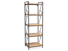 Стеллаж SIGNAL TABLO R5 дуб/т.коричневый, 180/60/40