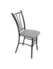 Стул ВВР Трилогия серый/черный, рогожка