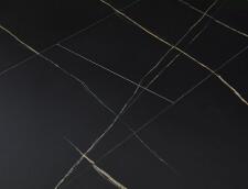 Стол обеденный SIGNAL GASTON черный мрамор/черный мат 100-135/100