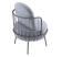 Кресло Sheffilton SHT-AMS123 стальной серый/графит муар