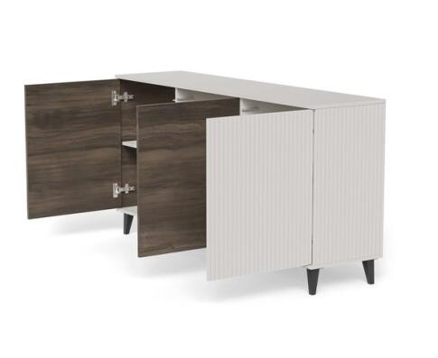 Комод HALMAR RANDOM 2 KM-1 кашемир/орех/черный