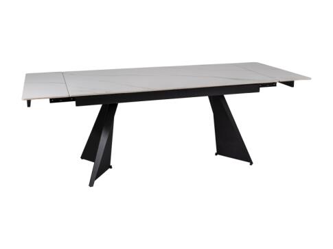 Стол обеденный SIGNAL LACONI белый/черный 160-220/90