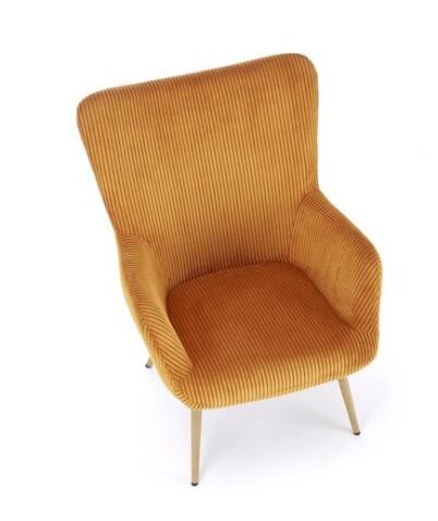 Кресло HALMAR AMARO горчичный