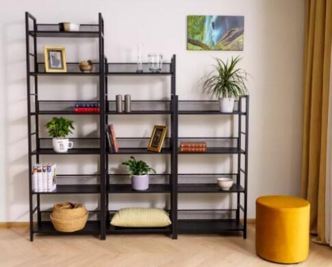 Стеллаж SIGNAL RAW R4 черный 121/60