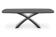 Стол обеденный HALMAR SILVESTRO темно-серый/черный 180-220/89