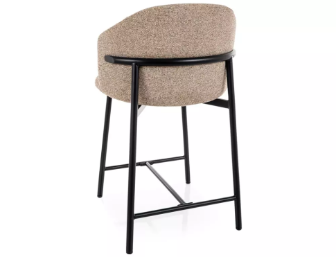 Стул барный SIGNAL OSAKA H-2 t.253 бежевый/черный