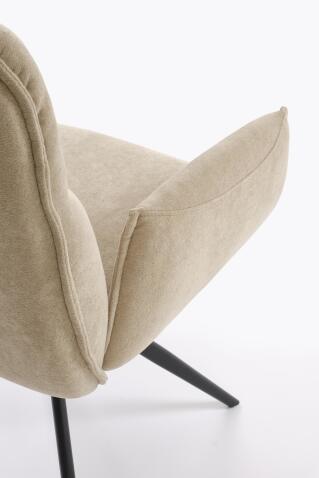 Стул HALMAR K574 темно-бежевый/черный, поворотный