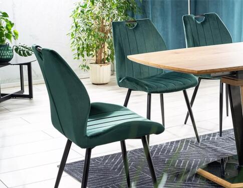 Стул SIGNAL ARCO Velvet Bluvel 78 зеленый/черный
