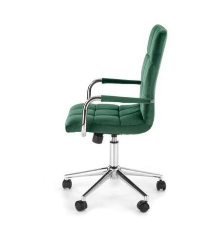 Кресло компьютерное HALMAR GONZO 4 темно-зеленый/хром