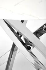 Стол обеденный HALMAR RAYMOND 3 белый/серебряный 100